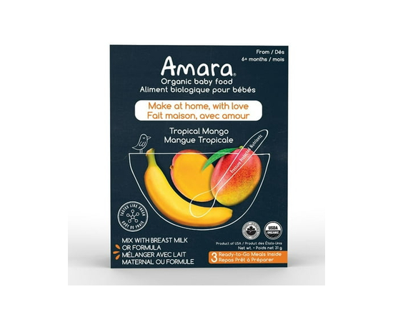 Amara Tropical Mango Organic Baby Food - Various Sizes