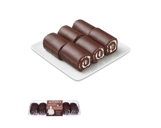 Quinn’s Chocolate Vanilla Swiss Rolls