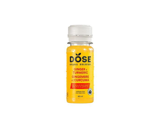 DOSE Organic Ginger and Turmeric shot