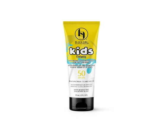 Black Girl Sunscreen Kids SPF50 3oz 'Zero White Cast' - 3oz