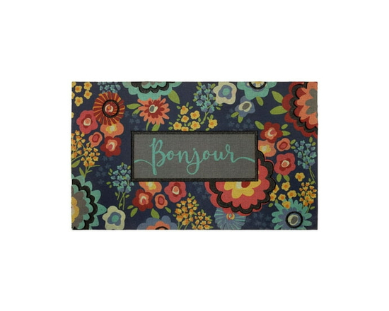 Mainstays Floral Bonjour 18x30 Paillasson - 18X30