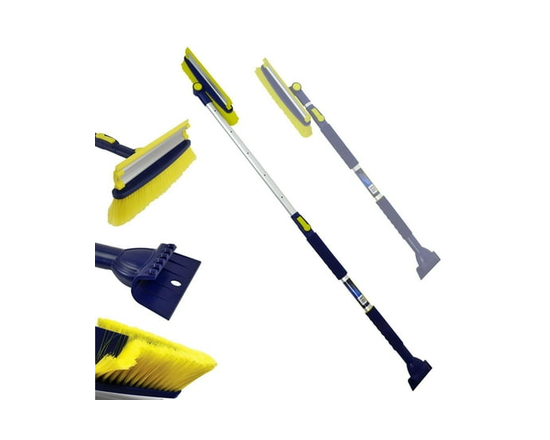 Michelin 63" Heavy Duty Snow Brush with Ice Scraper, Extra Long for Efficient Snow Removal - 43