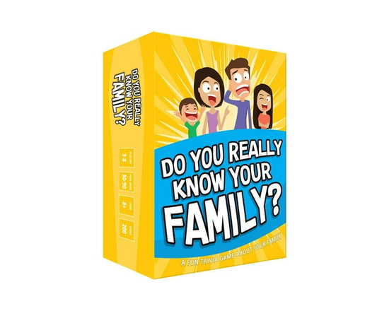 Do You Really Know Your Family Card Game - As shown
