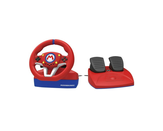 HORI Mario Kart Racing Wheel Pro Mini - Racing Wheel and Foot Pedal Controller for Nintendo Switch - Officially Licensed by Nintendo
