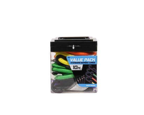 10 pc Standard Bungee Value Pack Assortment