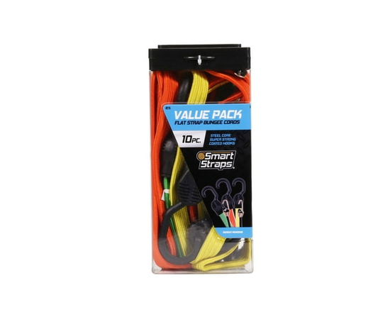 10 pc Flat Strap Value Pack Assortment - 10 Pack