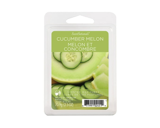 ScentSationals Scented Wax Cubes - Cucumber melon - 6 pieces