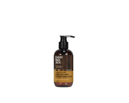 Every Man Jack Beard + Face Wash - Sandalwood - 200 mL