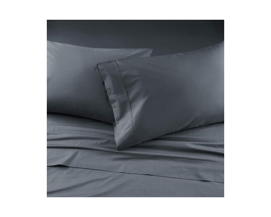 Better Homes & Gardens 300 Contexture Frais Et Sec 4 pièces coton Ensemble de draps en percale (Gris)