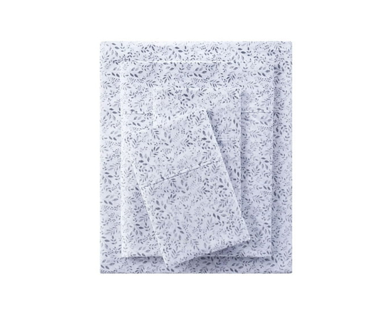 Better Homes & Gardens 300 Contexture Frais Et Sec 4 pièces coton Ensemble de draps en percale (Vigne verte)