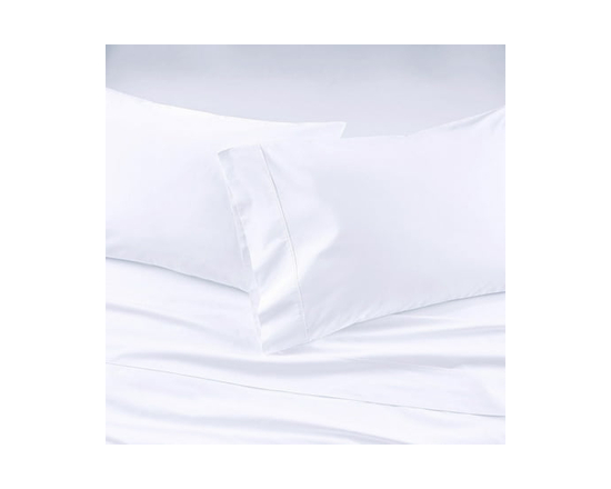 Better Homes & Gardens 300 Contexture Frais Et Sec 4 pièces coton Ensemble de draps en percale (Blanc)