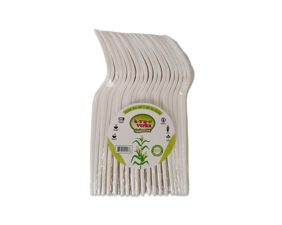 Verka Greenline Compostable Forks, 20 Pieces