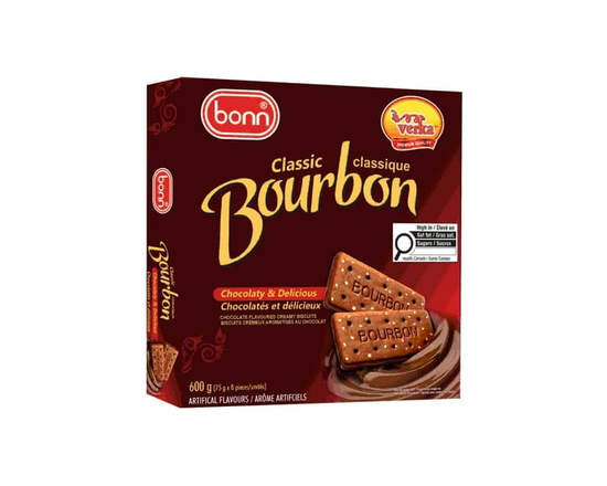 Bonn Bourbonn-Chocolate Flavoured Cream Biscuits, 600g - 600g