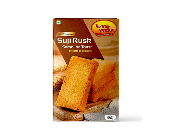 Verka Eggless Suji Rusk, 350g - 350g