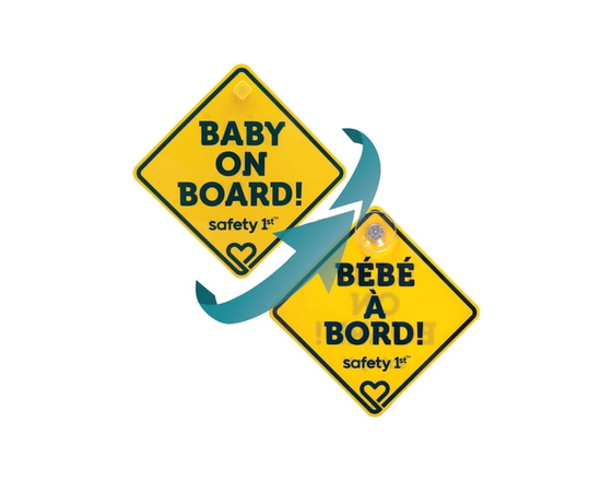 Safety 1st Bilingual Baby On Board Sign