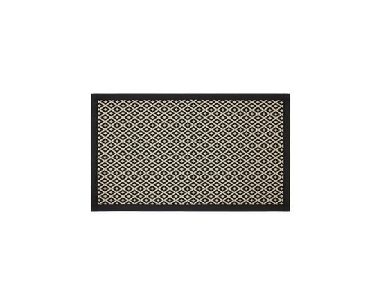 Better Homes & Gardens Black & White Diamond 20" x 34" Indoor Kitchen Rug - 65% Polypropylene, 35% Polyester - 20 in x30 in