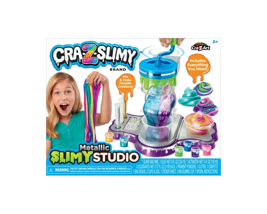 Cra-Z-Art Cra-Z-Slimy Multicolor Metallic Slime Studio, 6+. Un cadeau idéal pour toutes les occasions.