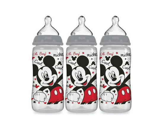 NUK Smooth Flow Disney Bottles, 3x10oz Bottles