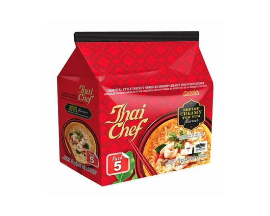 Thai Chef Nouilles Instantanées Saveur Tom Yum Crémeuse aux Crevettes - 70 g