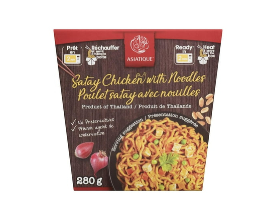 Asiatique Satay Chicken Noodles 280 Grams Meal Kit - 280 g