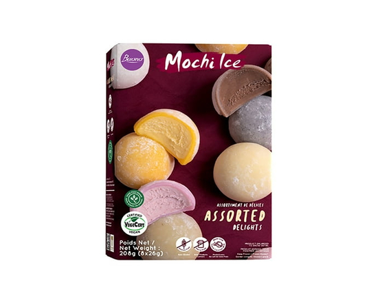 Buono Mochi lce Dessert – Non-Dairy Frozen Dessert Mochi Assorted - 208g