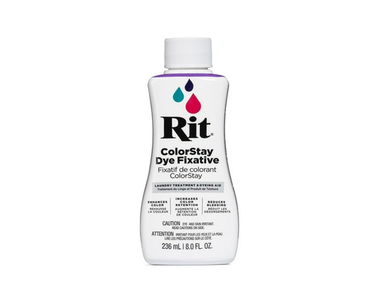 RIT ColorStay Dye Fixative — 8 fl oz (236 mL) Liquid; Locks In Colour for Natural Fibres - 236 ml (8 oz)