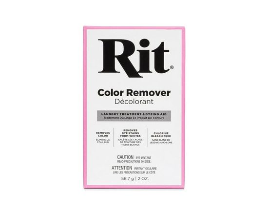 Rit Color Remover Powder — Pre‑Dye Fabric Preparation, Chlorine‑Free - 2 oz