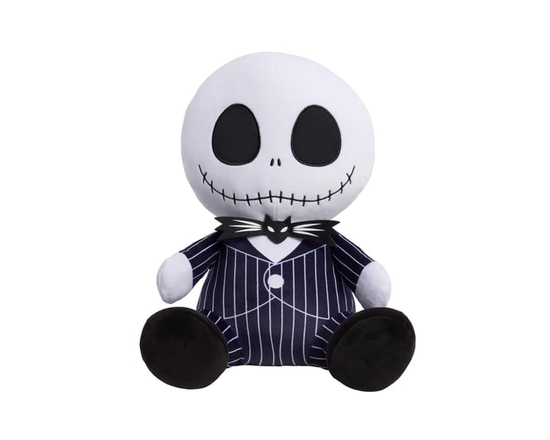 Peluche lestée réconfortante Jack Skellington « L’étrange Noël de M. Jack » de Tim Burton et Disney, jouets pour enfants de 3 ans et plus par Just Pla