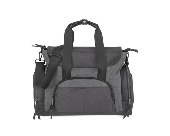 Baby Essentials 2 in 1 Convertible Multi-Pocket Baby Diaper Duffle Bag Tote with Magnetic Closure, Insulated Bottle Pockets, Foldable Diaper Changing