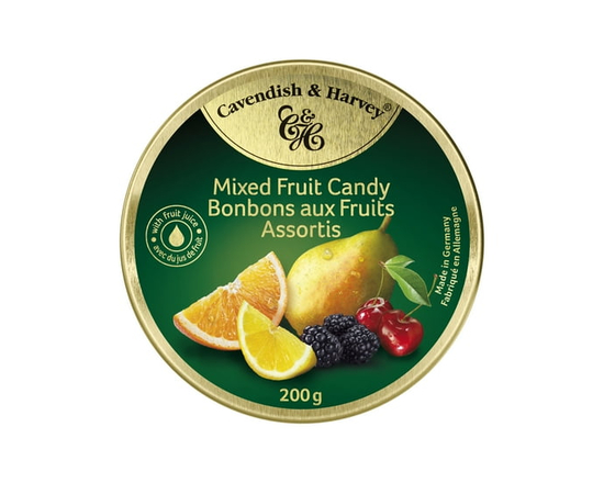 Cavendish & Harvey Mixed Fruit Flavoured Candy in Tins - reg