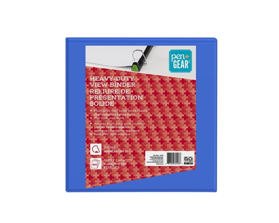 Pen + Gear Heavy-Duty View Binder