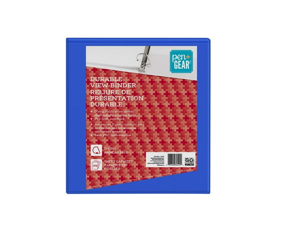 Pen + Gear Durable View Binder