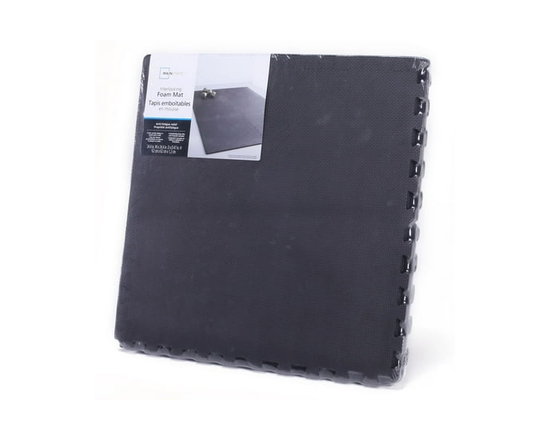 Mainstays Interlocking Foam Mat,100%EVA - 24.4*24.4*0.47 (Black)