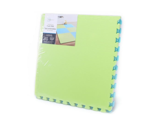 Tapis en mousse à emboîtement Mainstays,100% EVA - 24.4*24.4*0.47 (Vert/Bleu)