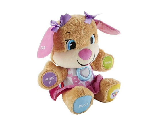Fisher-Price Laugh & Learn Smart Stages Sis Infant Plush Toy - French Edition