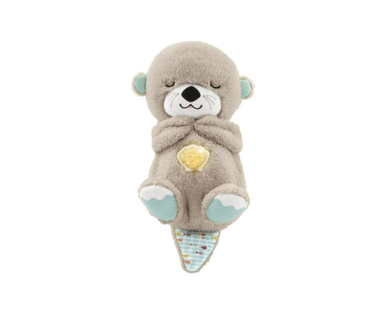 Fisher-Price Soothe 'n Snuggle Otter Plush Baby Toy, Sound Machine with Breathing Motion - 13 inches Height