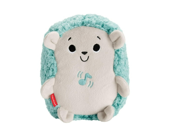 Fisher-Price Calming Vibes Hedgehog Soother Plush Sound Machine for Baby, Blue