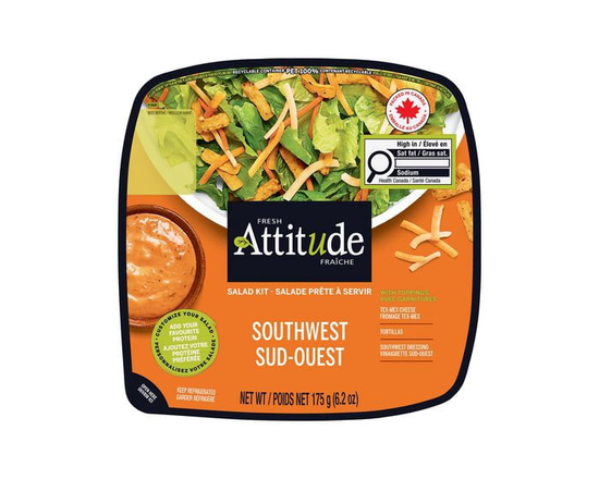 Fresh Attitude Single Salad Kit Southwest with Toppings