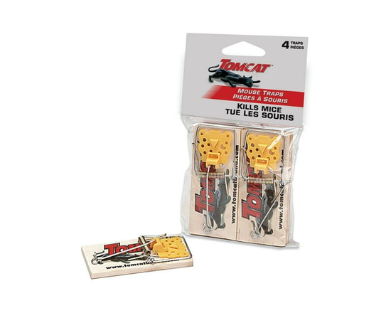 Tomcat pièges à souris en bois - paquet de 4
