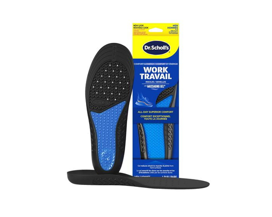 Dr. Scholl's® Work All-Day Superior Comfort Insoles (with) Massaging Gel®, Men Size 8-14