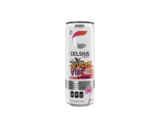 Celsius Sunset Vibe Boisson Énergétique 355mL, Canette - 355ml