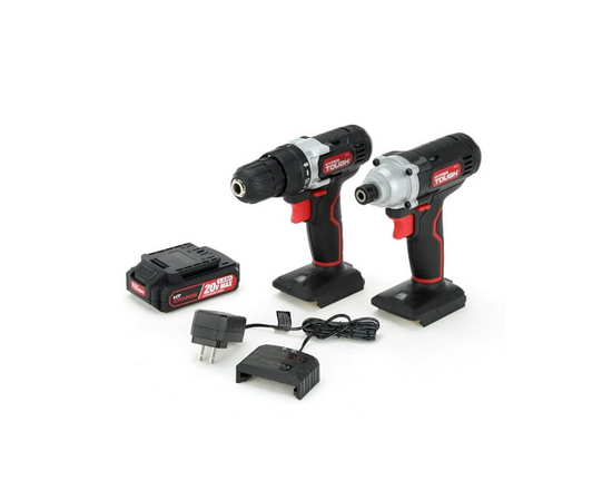 HYPER TOUGH 20-VOLT MAX TROUSSE DUO D'OUTILS AU LITHIUM-ION