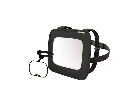 On the Goldbug 2-Piece Baby Auto Mirror, Black