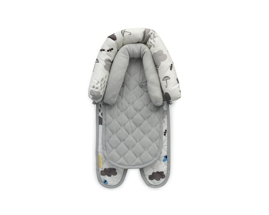 Goldbug Baby Car Seat Duo Head Support, Universal Insert for Newborns and Infants, Unisex Clouds - 0-9 months