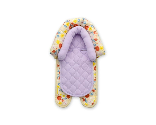 Goldbug Baby Car Seat Duo Head Support, Universal Insert for Newborns and Infants, Unisex Clouds - 0-9 months