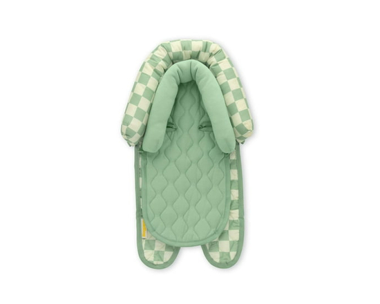 Goldbug Baby Car Seat Duo Head Support, Universal Insert for Newborns and Infants, Unisex Clouds - 0-9 months