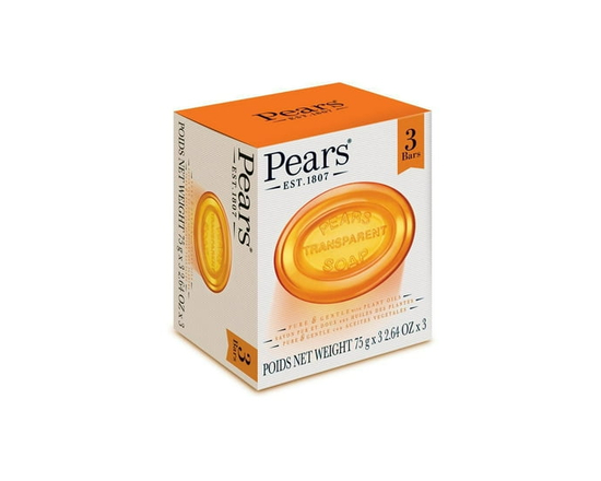 Pears Gentle Care Transparent Soap (3 Bars) - 3.4 oz