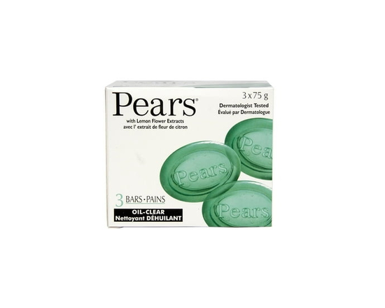 Pears Oil Clear Lemon Flower Extracts Soap (3 Bars) - 8 oz