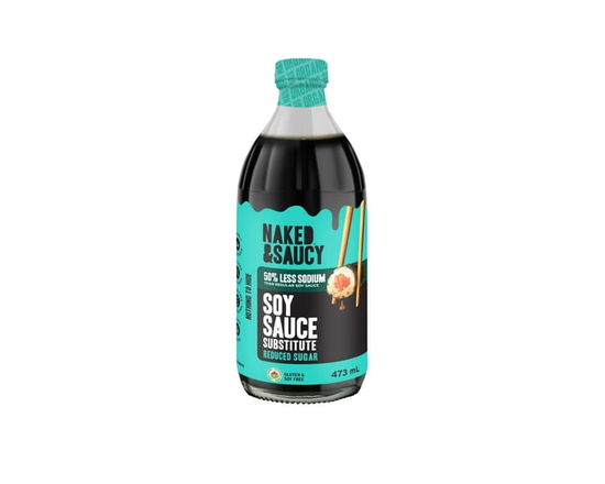Aminos de noix de coco à faible teneur en sodium Naked & Saucy, substitut de sauce soya, 473 mL - 473mL