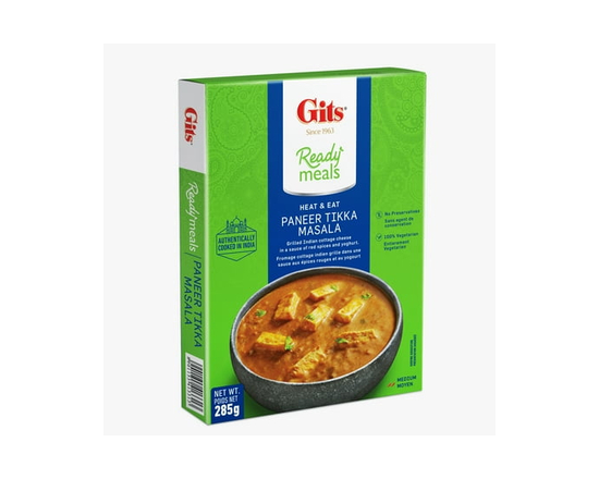 Gits Heat & Eat Paneer Tikka Masala, 285 g - 285 g